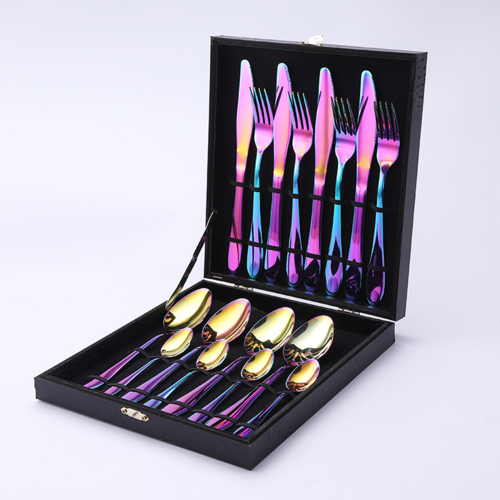 12, 16, & 24 Pc Stainless Steel Cutlery Set - Grafton Collection