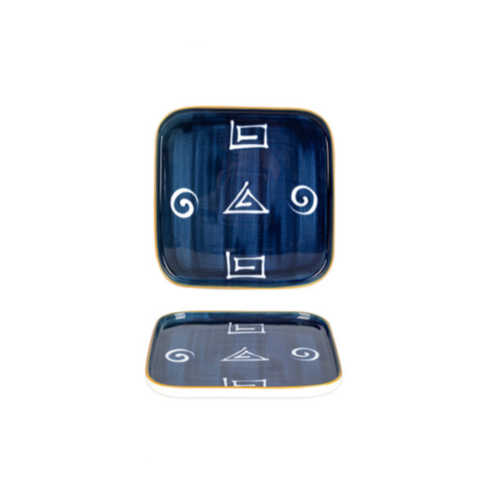 Flat Blue Plates - Grafton Collection