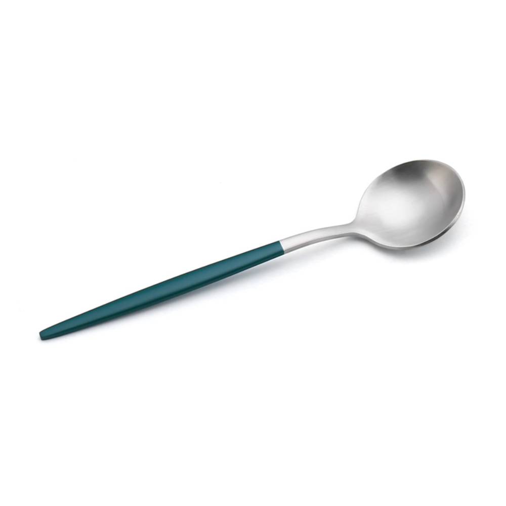 Matte-Colored Stainless Steel Dessert & Tea Spoons - Grafton Collection