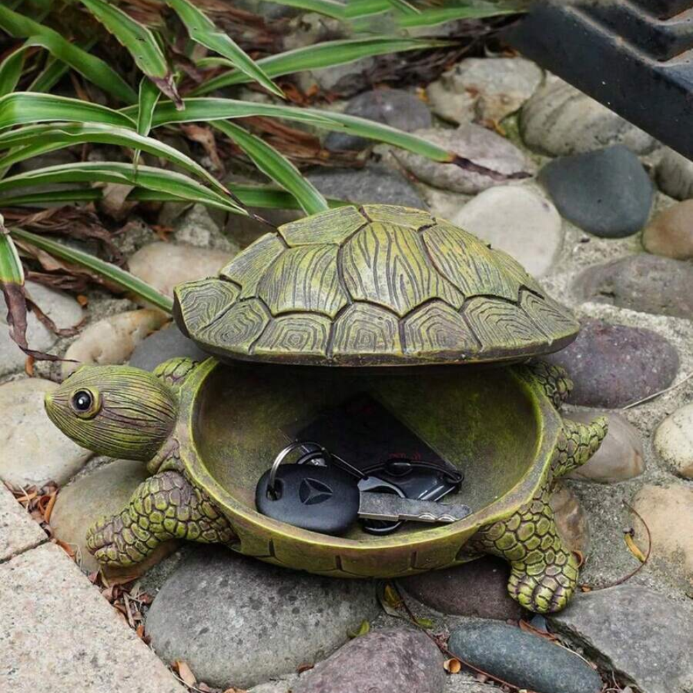 Turtle Shaped Resin Succulent Planter For Office Desk And Home Decor