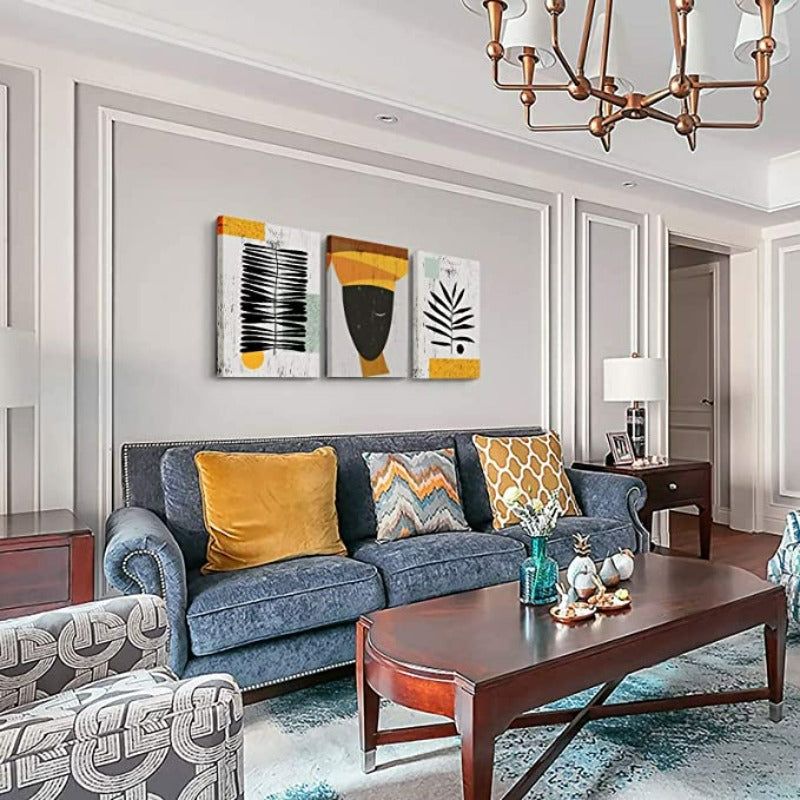 Pack Of 3 Positive Motivational Quotes Printed Wall Art - Grafton Collection