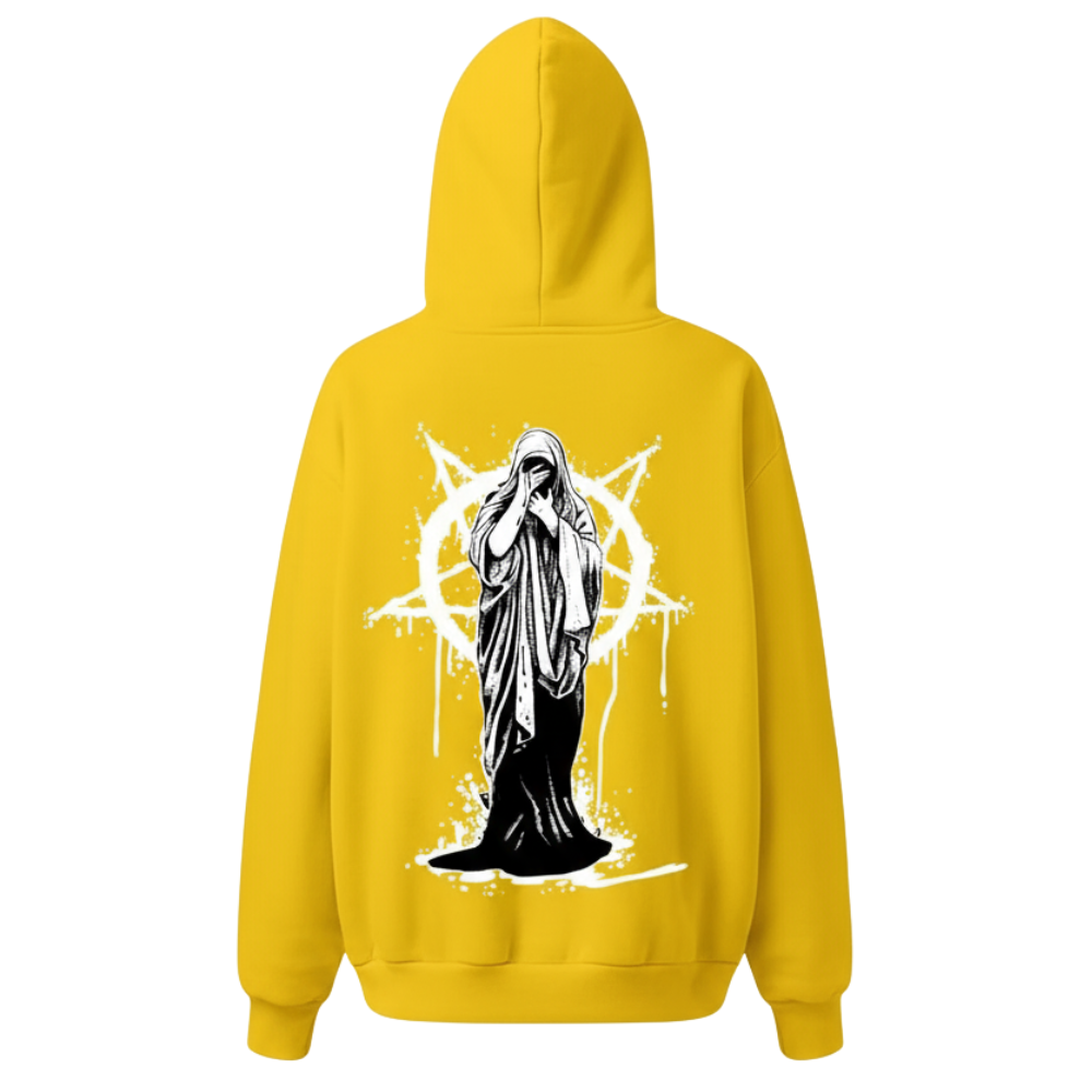 Casual Hoodie With Geometric Print