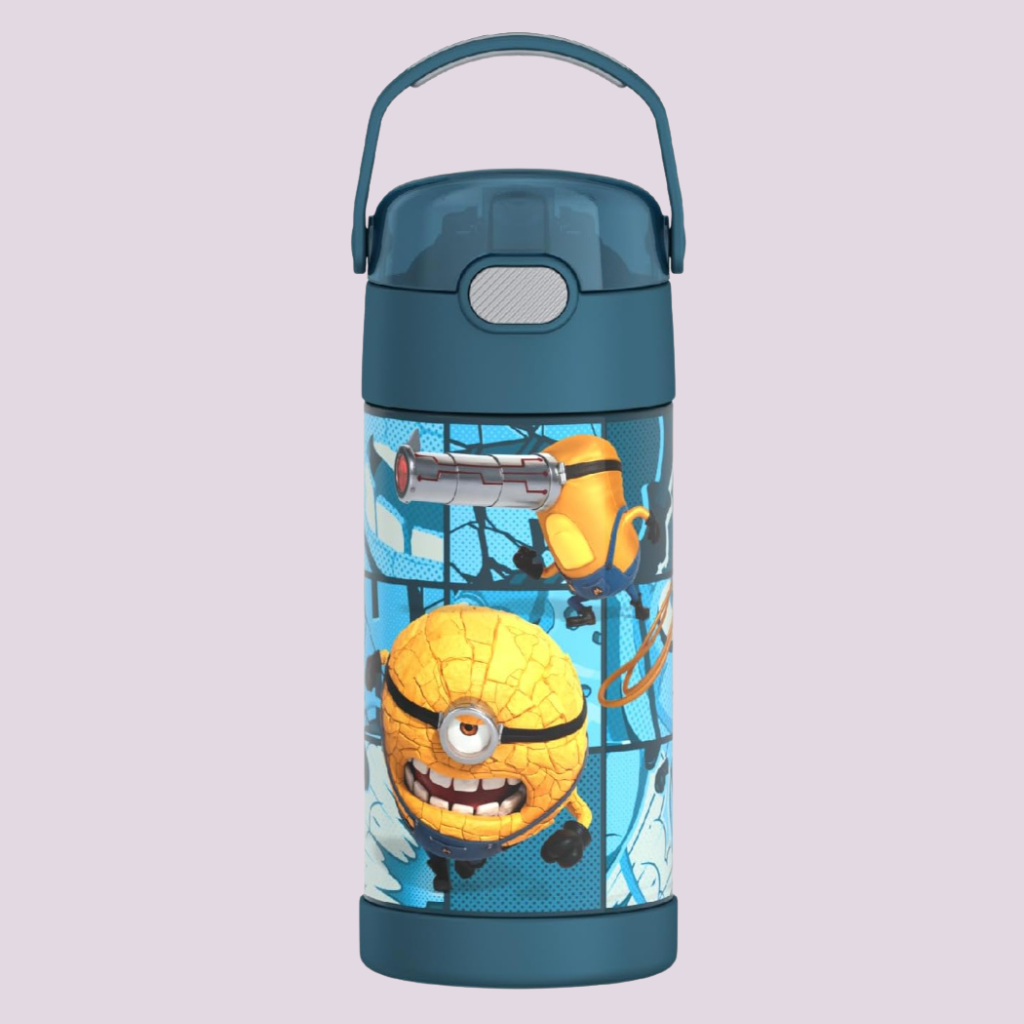 Kids Stainless Steel Vacuum Insulated Water Bottle with Straw
