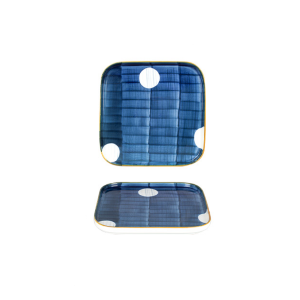 Flat Blue Plates - Grafton Collection