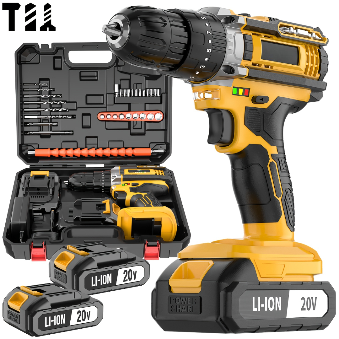 148 Pieces Of Electric Cordless Drill Tool Box Set