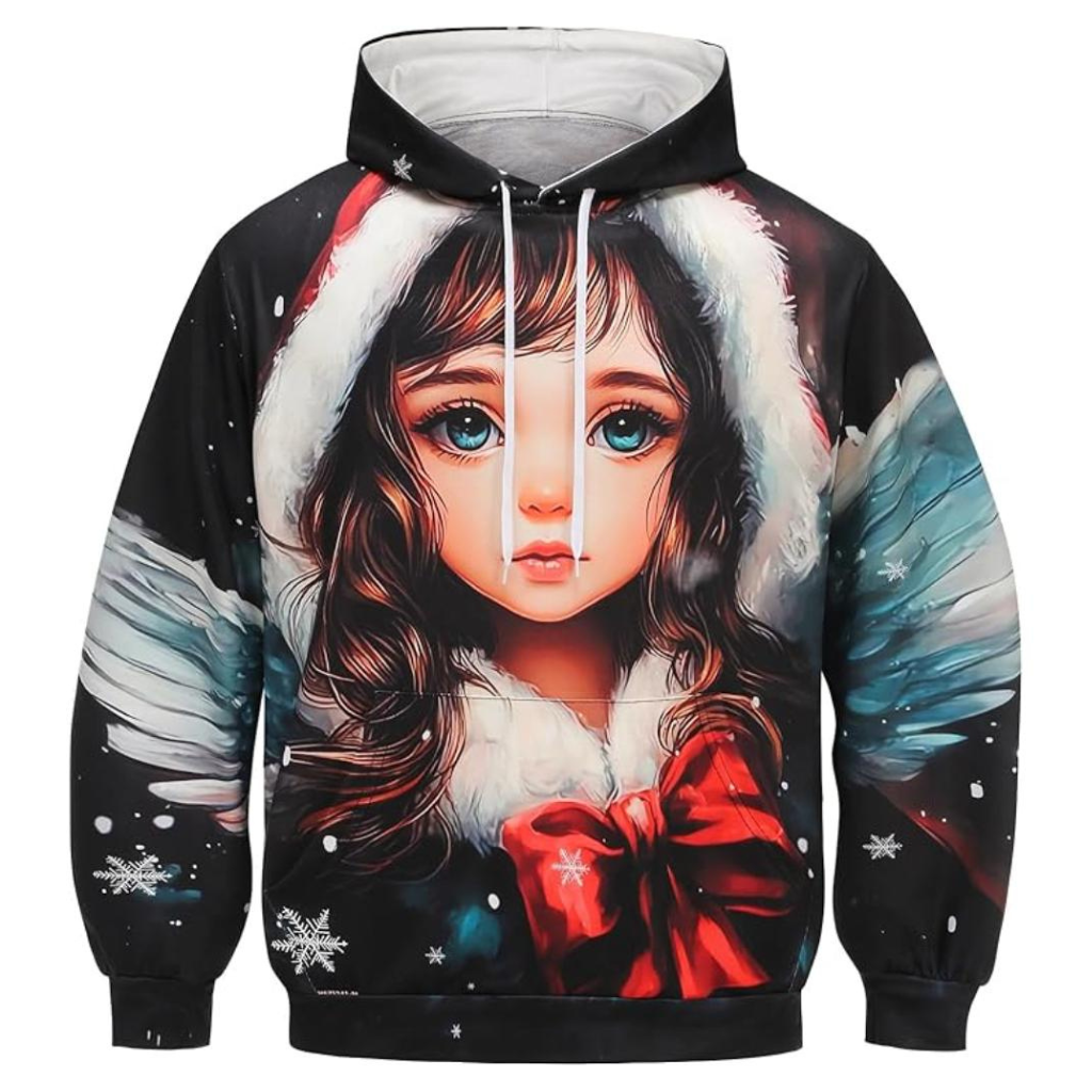 Christmas All Over Print 3D Pullover Hoodie With Pocket