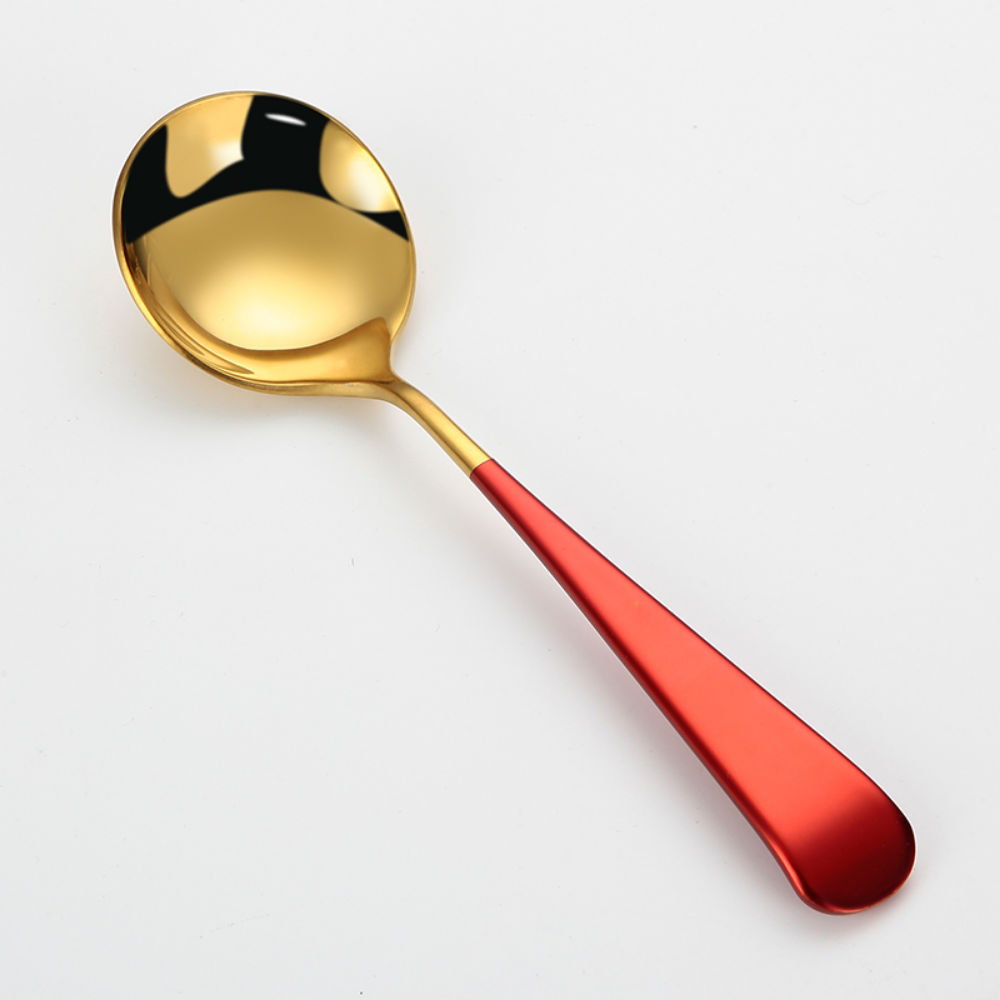 Colorful Stainless Steel Round Tea Spoon - Grafton Collection