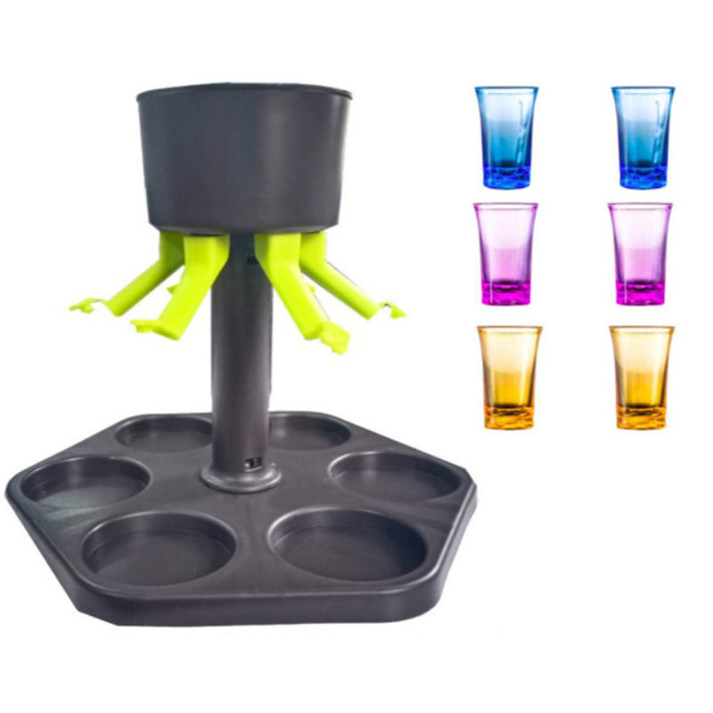 6 Shot Glass Dispenser And Holder - Grafton Collection