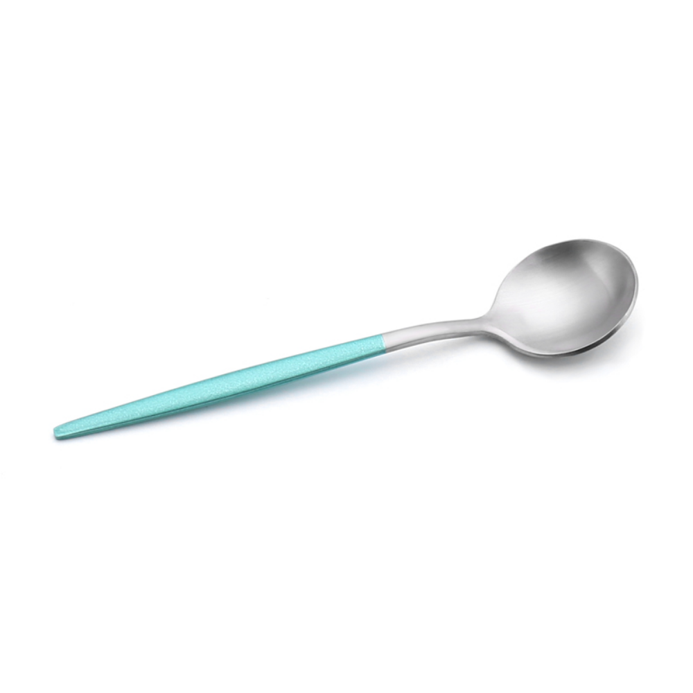 Matte-Colored Stainless Steel Dessert & Tea Spoons - Grafton Collection