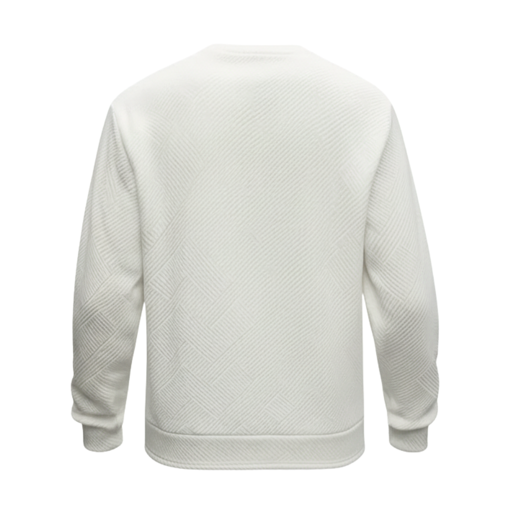 Geometric Pattern Crewneck Men Sweatshirt