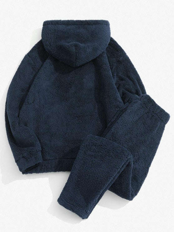 Fluffy Fleece Hoodie And Pants Set - Grafton Collection