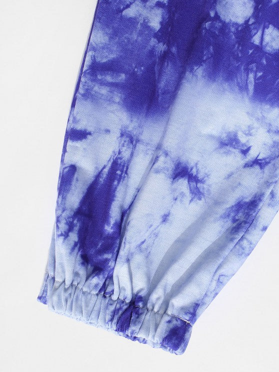 Tie Dye Happy Print Tee And Pants Set - Grafton Collection