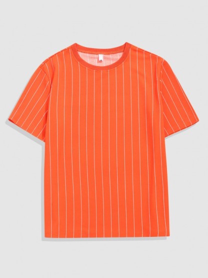 Stripe T Shirt And Shorts Two Piece Set - Grafton Collection