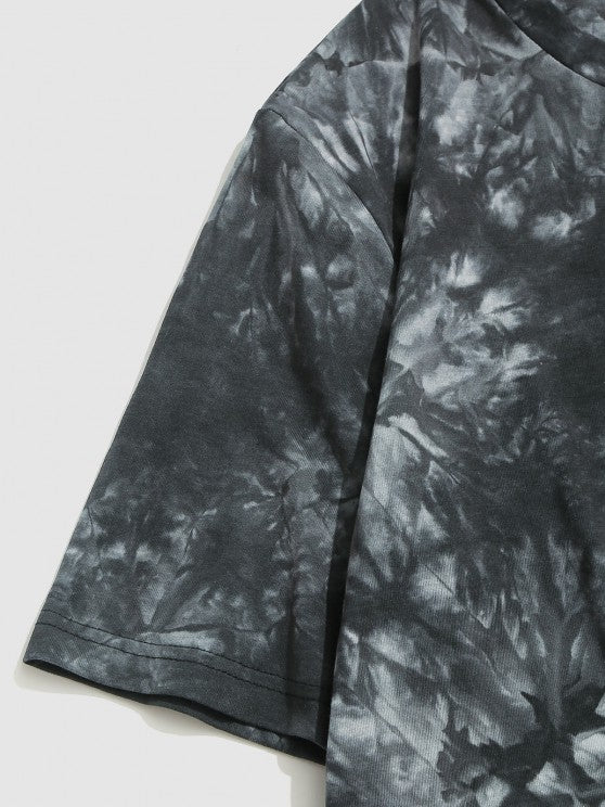 Tie Dye Print T Shirt And Shorts Set - Grafton Collection