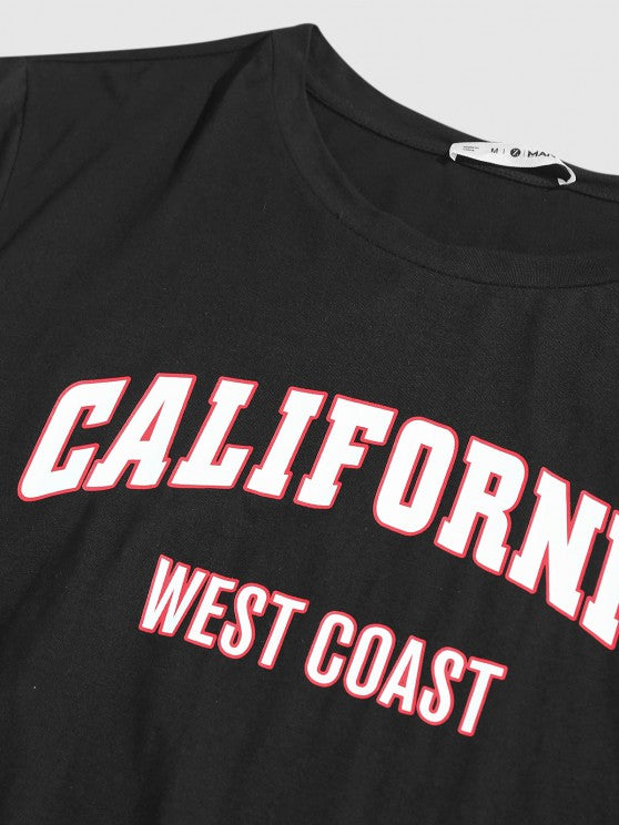 California West Coast T Shirt And Shorts Set - Grafton Collection