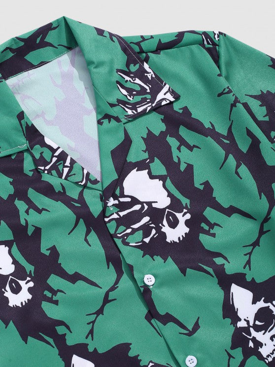 Printed Shirt And Shorts - Grafton Collection