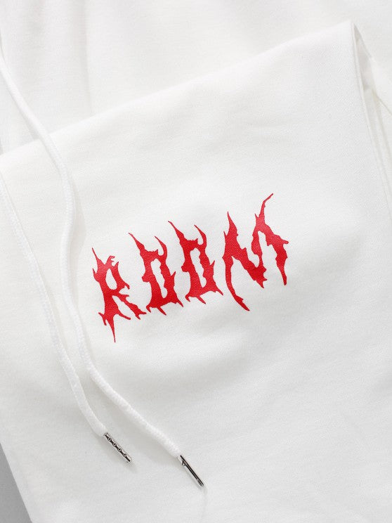 Two Piece Letter Printed Hoodie And Jogger - Grafton Collection