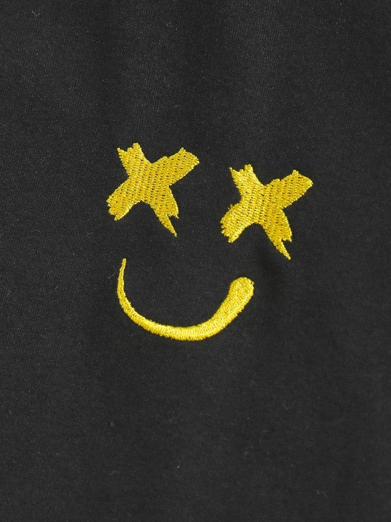 Cartoon Embroidered Hoodie And Shorts - Grafton Collection