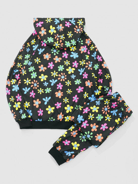 Flower Hoodie And Pants Set - Grafton Collection