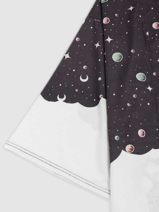 Galaxy Astronaut Shirt And Baggy Pants - Grafton Collection