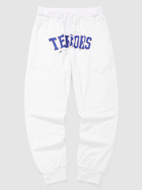 Letters Printed Hoodie And Sports Pants - Grafton Collection