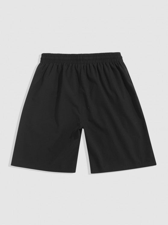 Two Piece Letter Cargo Shirt And Shorts - Grafton Collection