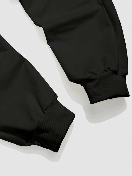 Rose Printed T-Shirt And Drawstring Sweatpants - Grafton Collection