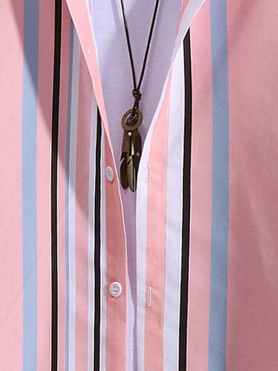 2 Pieces Stripe Shirt And Shorts - Grafton Collection