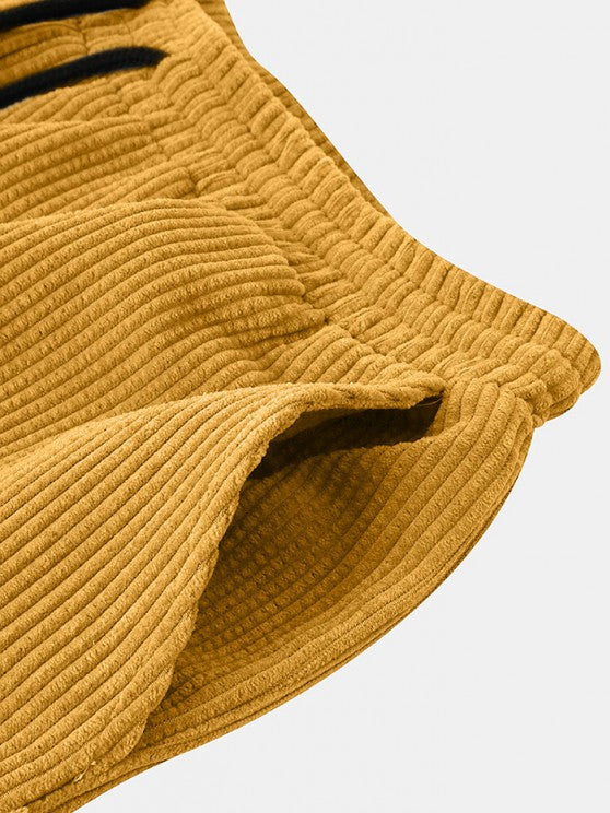 Corduroy Button Shirt And Shorts Set - Grafton Collection