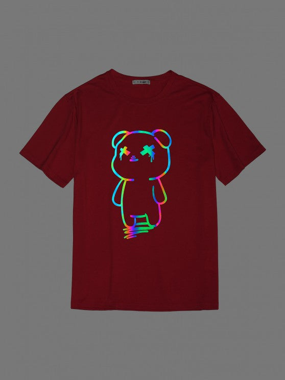 Bear Printed T-shirt And Shorts - Grafton Collection
