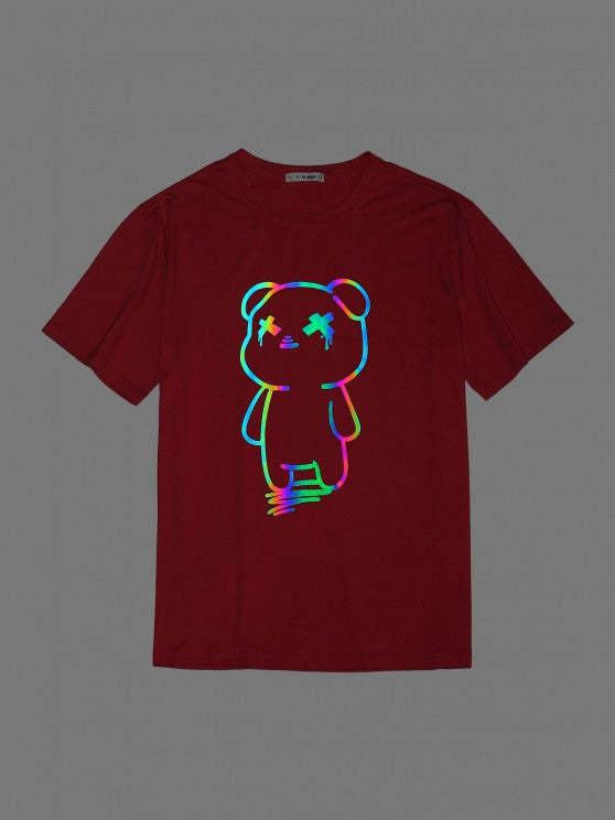 Bear Printed T-shirt And Shorts - Grafton Collection