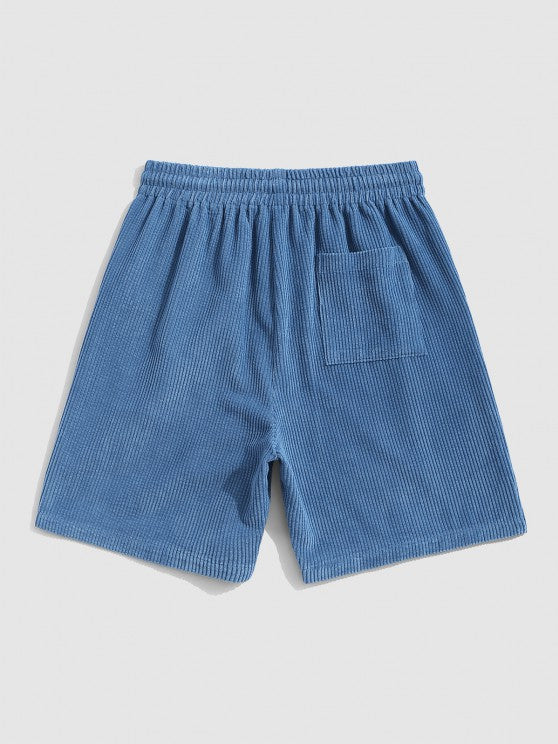 Two Piece Casual Shirt And Drawstring Shorts - Grafton Collection