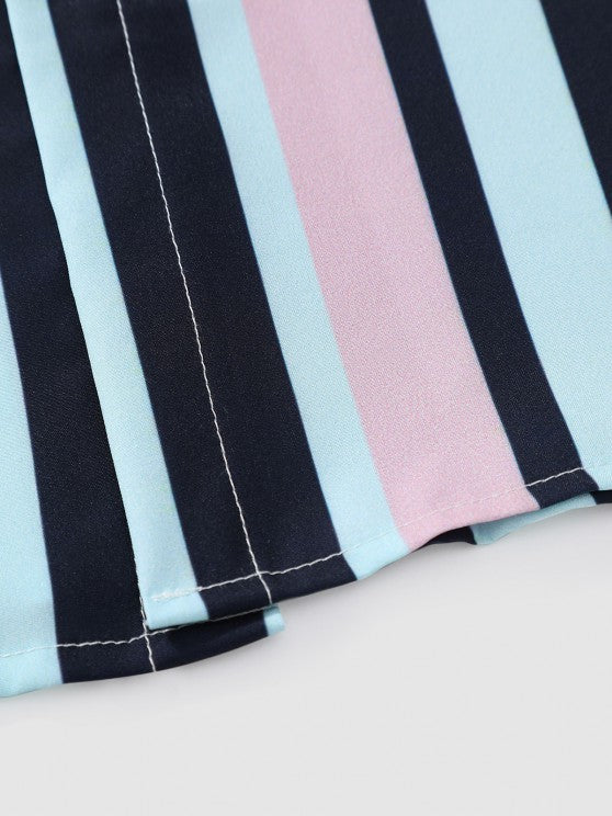 2 Pieces Stripes Shirt And Ripped Jeans - Grafton Collection