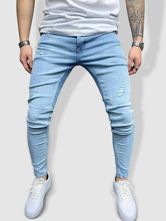 2 Pieces Stripes Shirt And Ripped Jeans - Grafton Collection