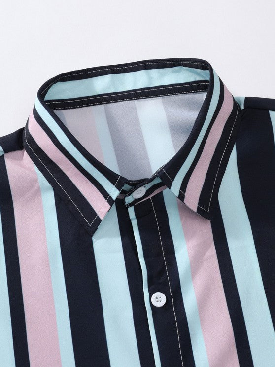 2 Pieces Stripes Shirt And Ripped Jeans - Grafton Collection