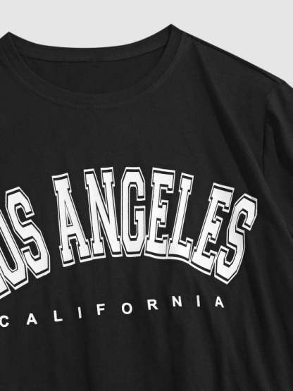 Printed Vintage T Shirt And Jogger - Grafton Collection