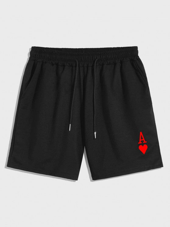 Playing Card Print T Shirt And Shorts Set - Grafton Collection