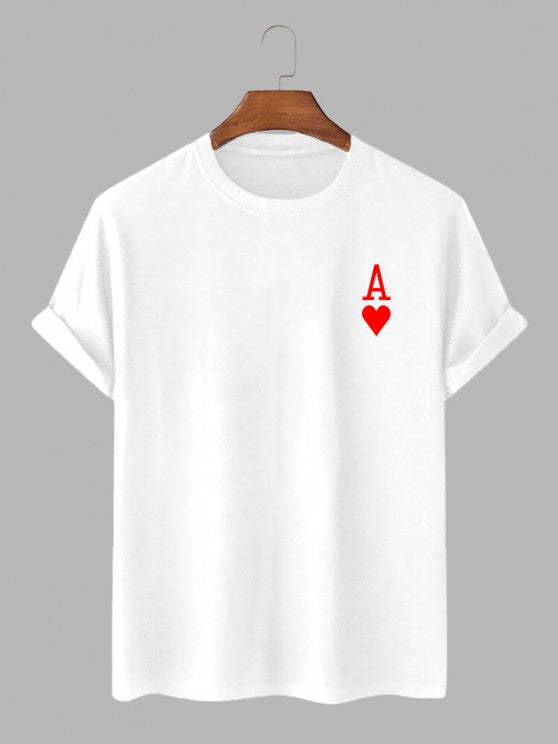 Printed Playing Card T Shirt And Shorts - Grafton Collection