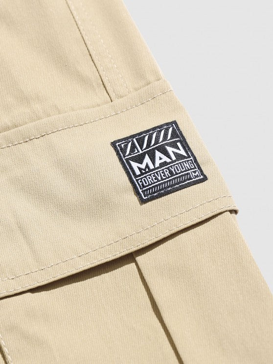 2 Pieces Pattern Shirt And Beam Feet Cargo Pants - Grafton Collection