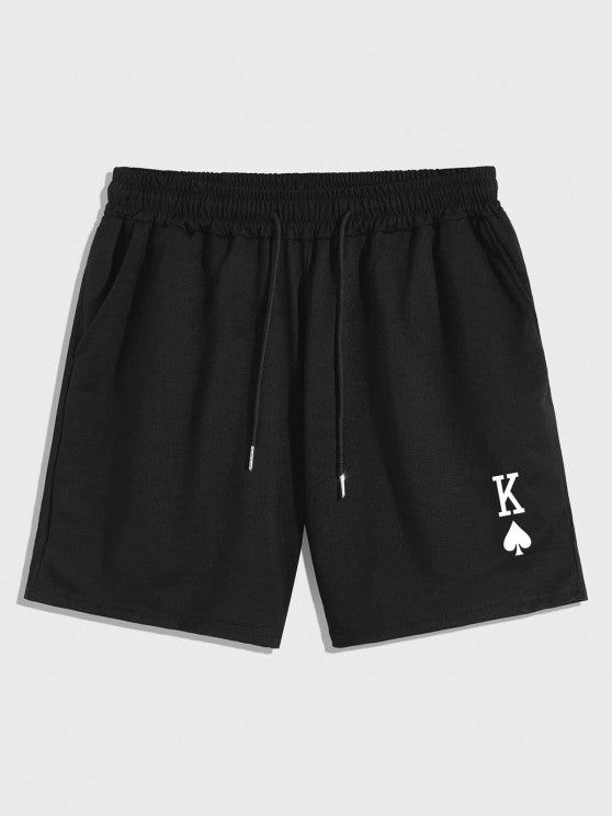 Printed Playing Card T Shirt And Shorts - Grafton Collection
