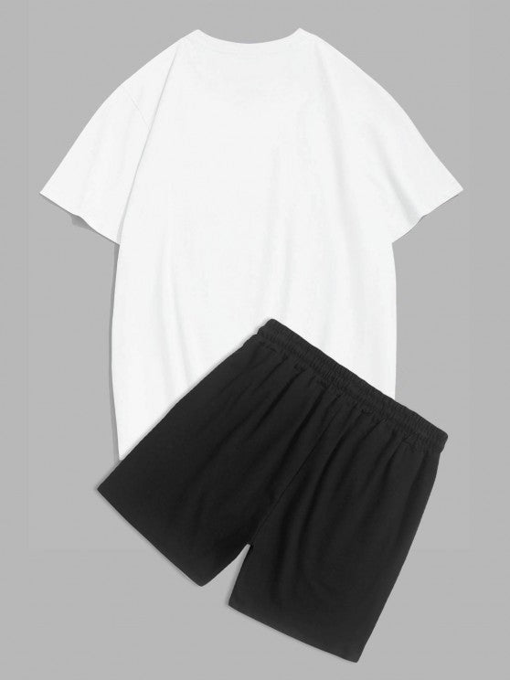 Printed T Shirt And Shorts - Grafton Collection