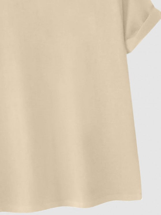 Slogan T shirt And Drawstring Shorts Set - Grafton Collection