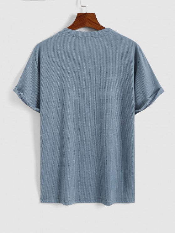 Textured Rose Printed T Shirt And Shorts - Grafton Collection