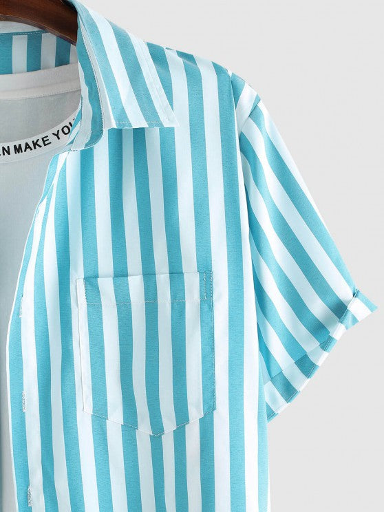 Vertical Stripe Shirt And Jeans - Grafton Collection