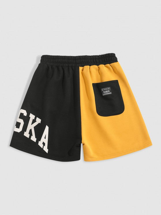 Short Sleeves T Shirt With Two Tone Shorts - Grafton Collection