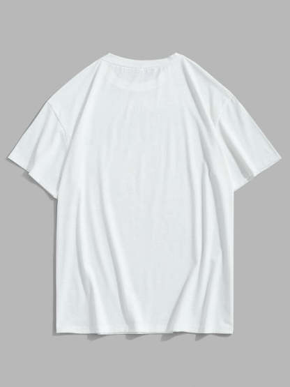 Sports Printed Tee And Drawstring Shorts Set - Grafton Collection