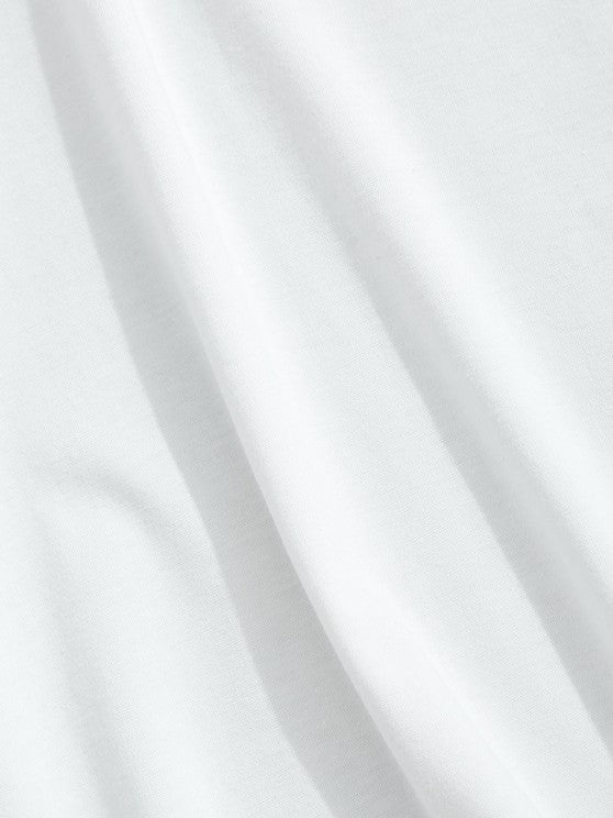 Sports Printed Tee And Drawstring Shorts Set - Grafton Collection