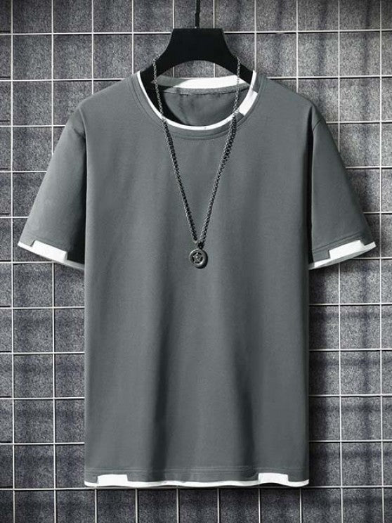 Ringer T Shirt with Casual Shorts - Grafton Collection