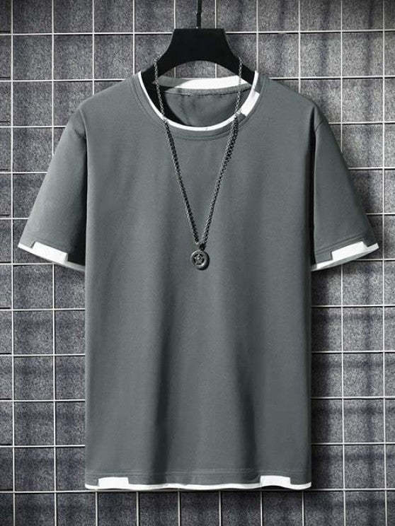 Ringer T Shirt with Casual Shorts - Grafton Collection