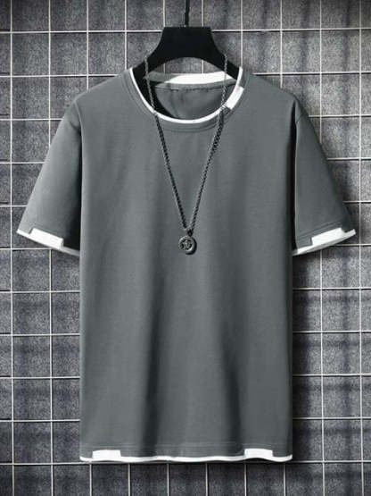 Ringer T Shirt with Casual Shorts - Grafton Collection